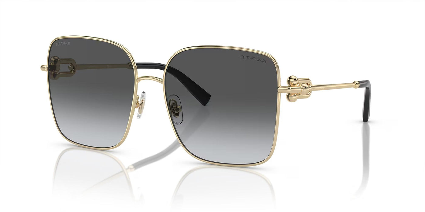 Tiffany TF3094-Sunglasses-Pale Gold-Grey Gradient Polarized-