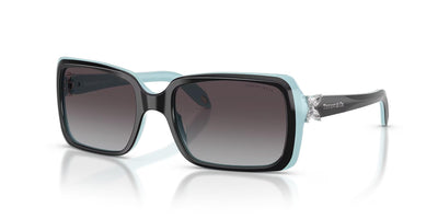 Tiffany TF4047B-Sunglasses-Black on Azure-Grey Gradient-