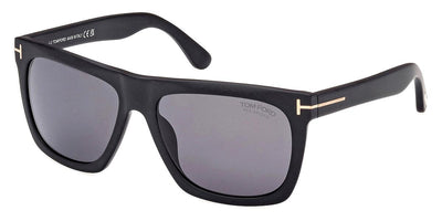 Tom Ford FT0513 Morgan-Sunglasses-Matte Black-Grey Polarized-