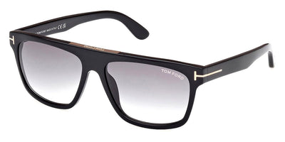 Tom Ford FT0628 Cecilio-Sunglasses-Shiny Black-Smoke Gradient-