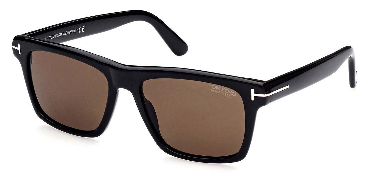 Tom Ford FT0906 Buckley-Sunglasses-Black-Grey Green Polarized-