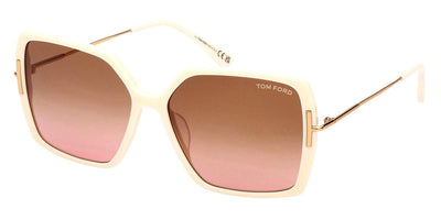 Tom Ford FT1039 Joanna-Sunglasses-Shiny Ivory-Brown Gradient-