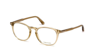Tom Ford FT5401O-Eyeglasses-Shiny Light Brown-Demo Lenses-