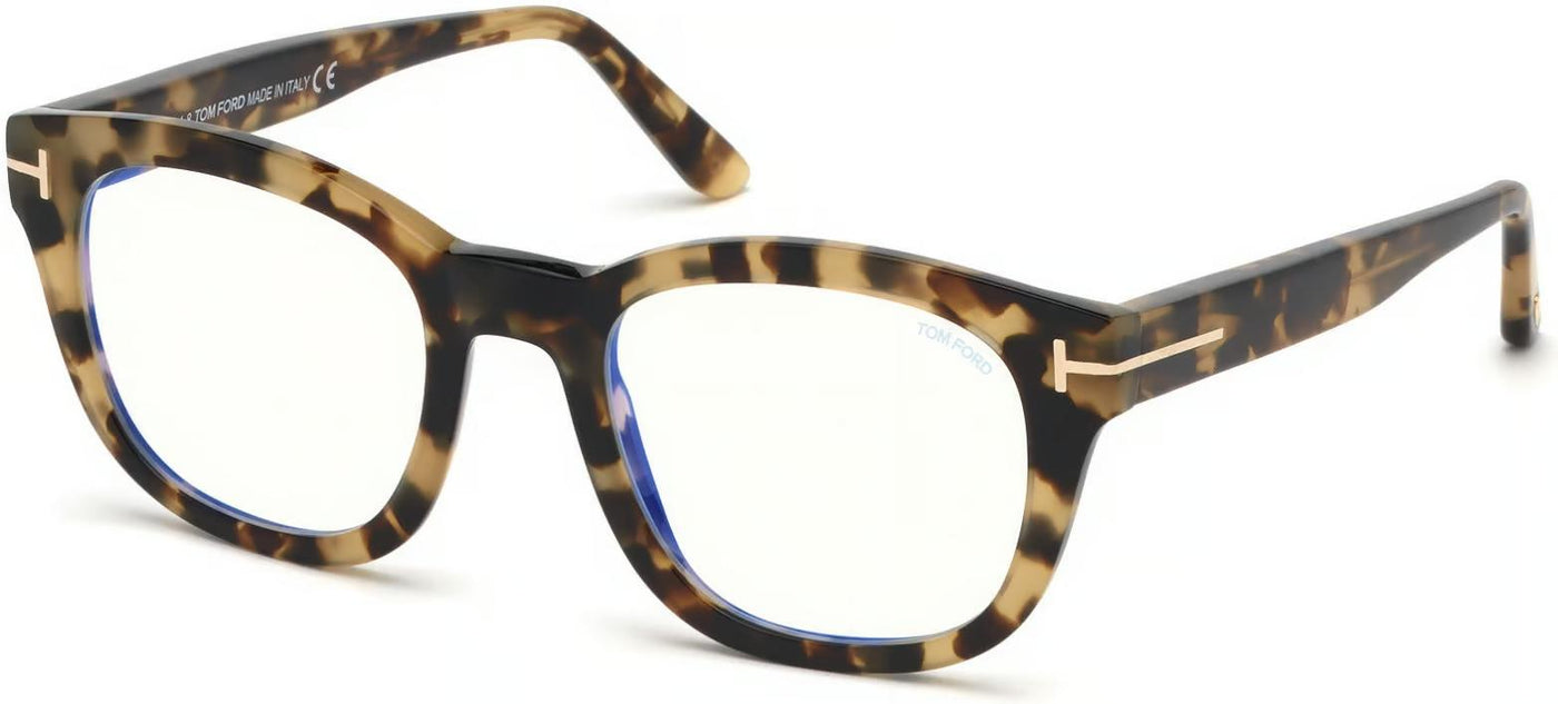 Tom Ford FT5542-B-Eyeglasses-Coloured Havana-Blue Light Blocker-
