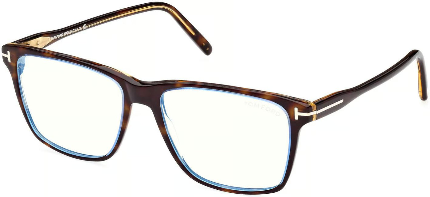 Tom Ford FT5817-B-Eyeglasses-Coloured Havana-Blue Light Blocker-