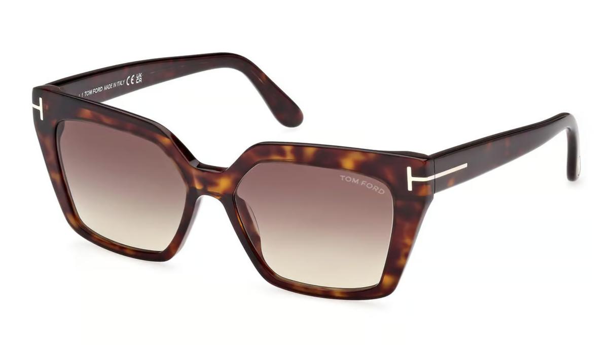 Tom Ford Winona FT1030-Sunglasses-Dark Havana-Brown Gradient-