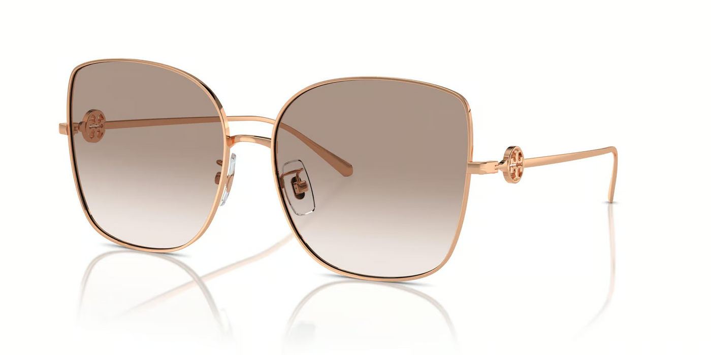 Tory Burch OTY6106D-Sunglasses-Rose Gold-Brown Gradient-
