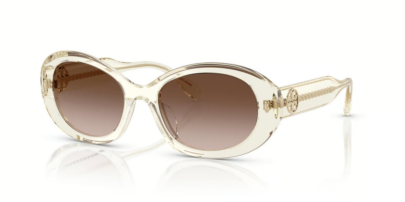 Tory Burch OTY7214U-Sunglasses-Transparent Pinot-Brown Gradient-