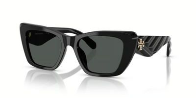 Tory Burch OTY7216U-Sunglasses-Black-Dark Grey-