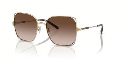 Tory Burch TY6097-Sunglasses-Gold-Light Brown Gradient Polarized-