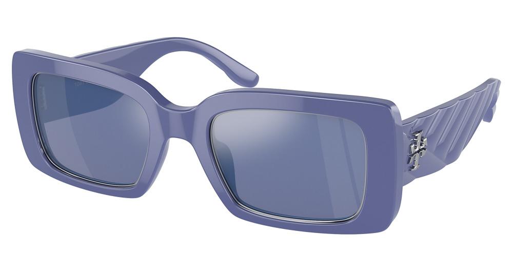 Tory Burch TY7188U-Sunglasses-Light Blue-Dark Blue Mirror-