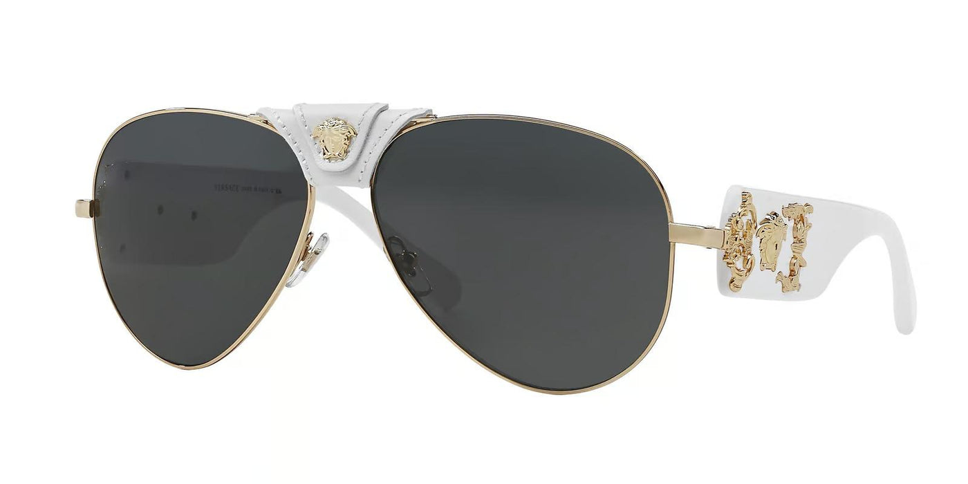 Versace VE2150Q-Sunglasses-White-Gold-