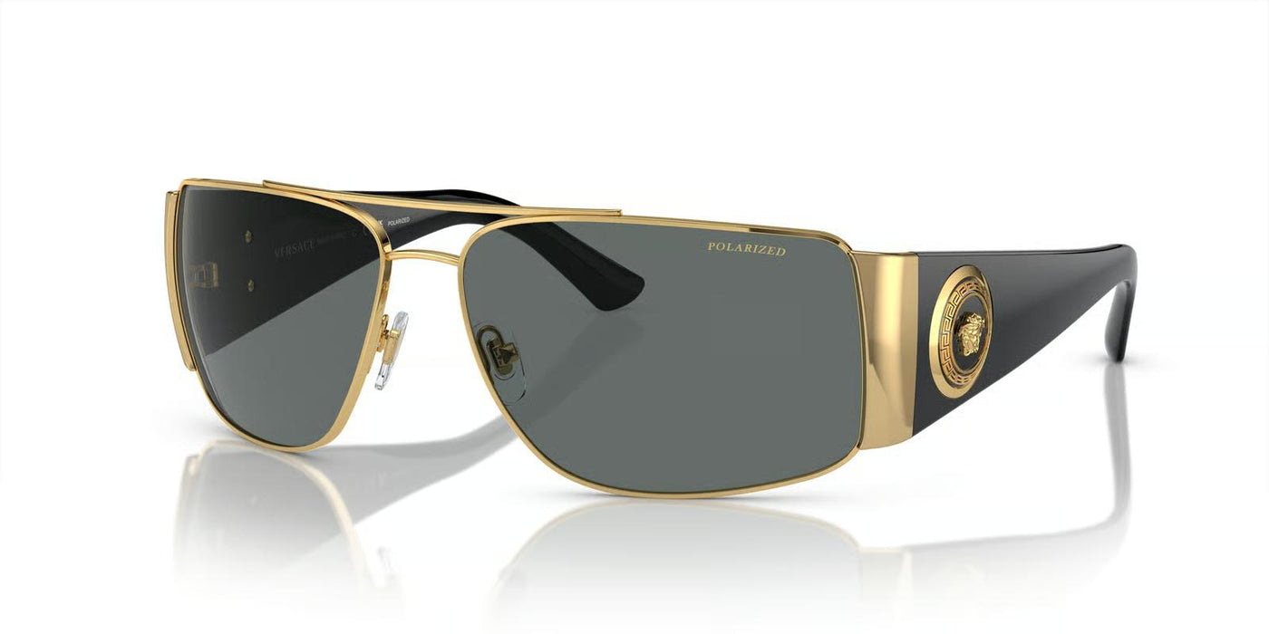 Versace VE2163-Sunglasses-Black-Dark Grey Polarized-