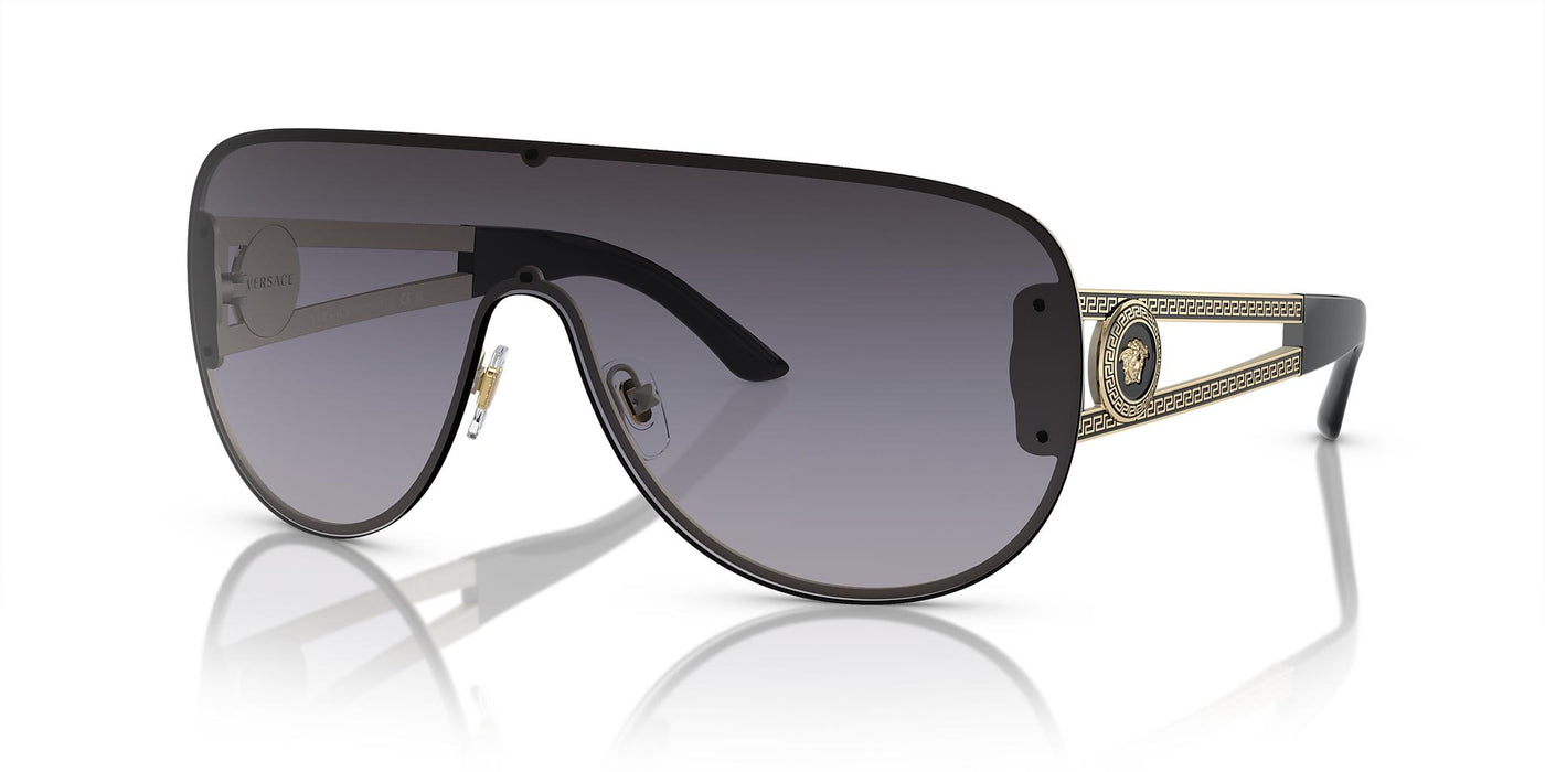 Versace VE2166-Sunglasses-Pale Gold-Grey Gradient-