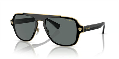Versace VE2199-Sunglasses-Black-Dark Grey Polarized-