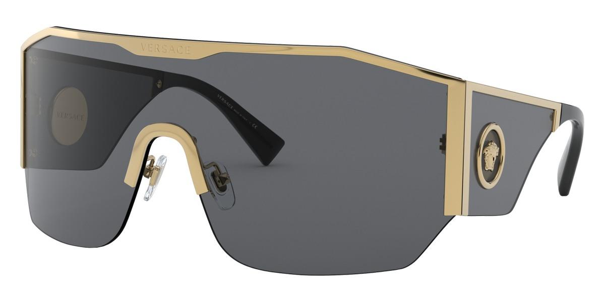 Versace VE2220-Sunglasses-Gold-Dark Grey-