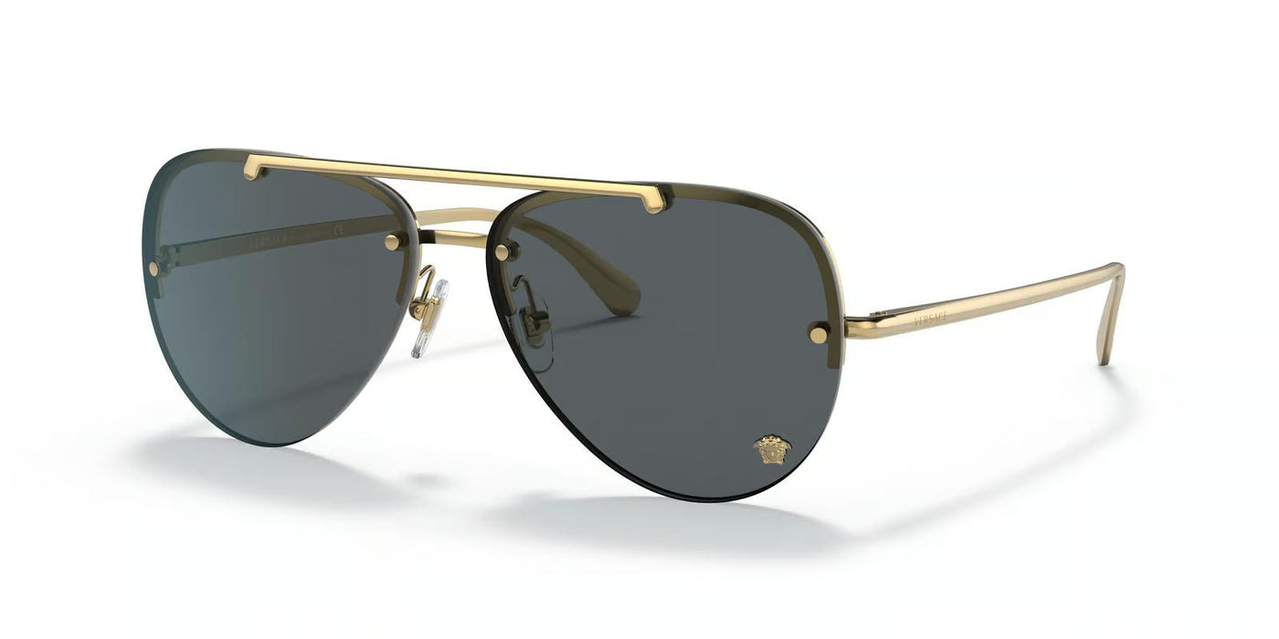 Versace VE2231-Sunglasses-Gold-Dark Grey-