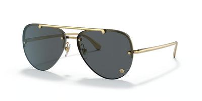 Versace VE2231-Sunglasses-Gold-Dark Grey-