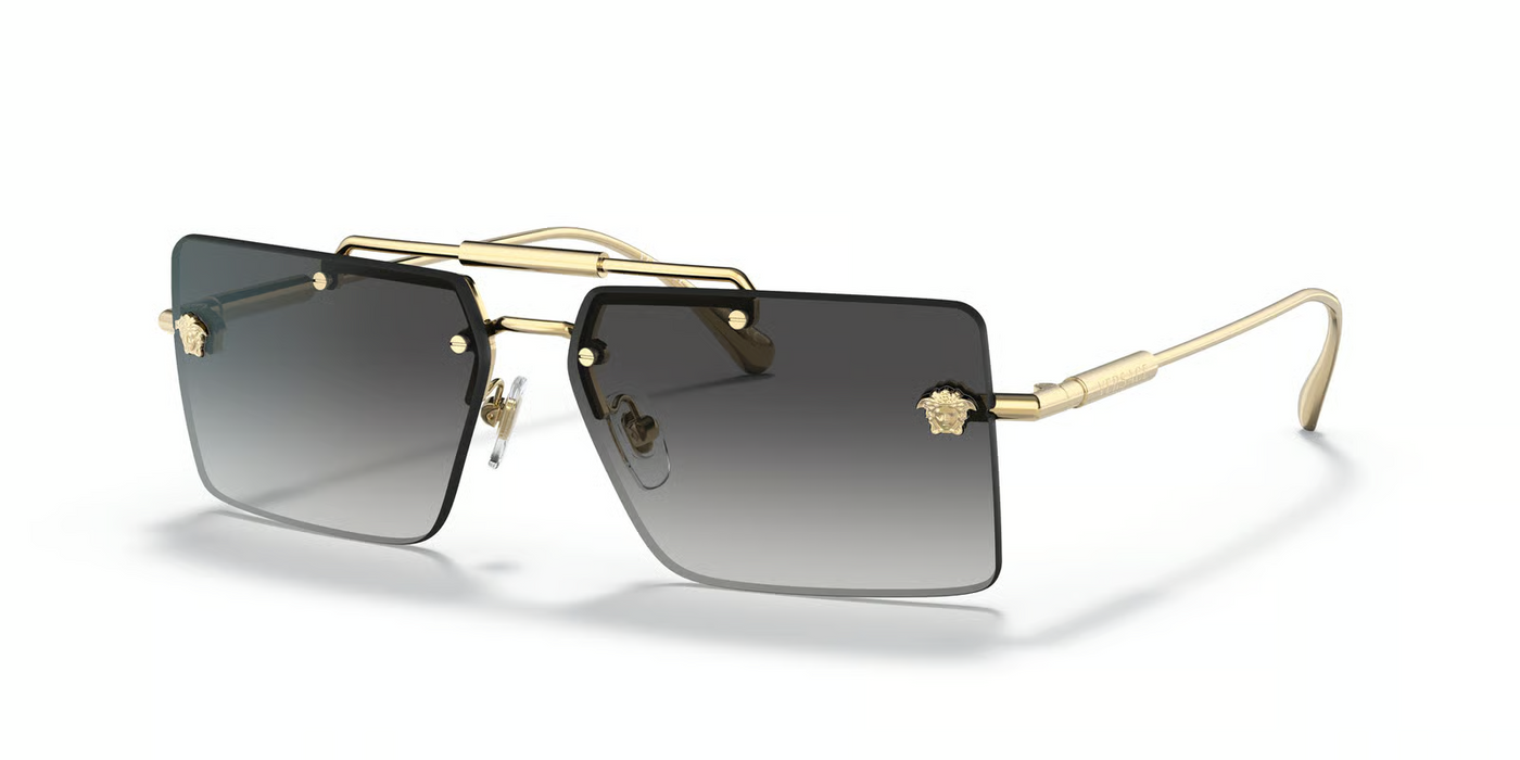 Versace VE2245-Sunglasses-Gold-Grey Gradient-