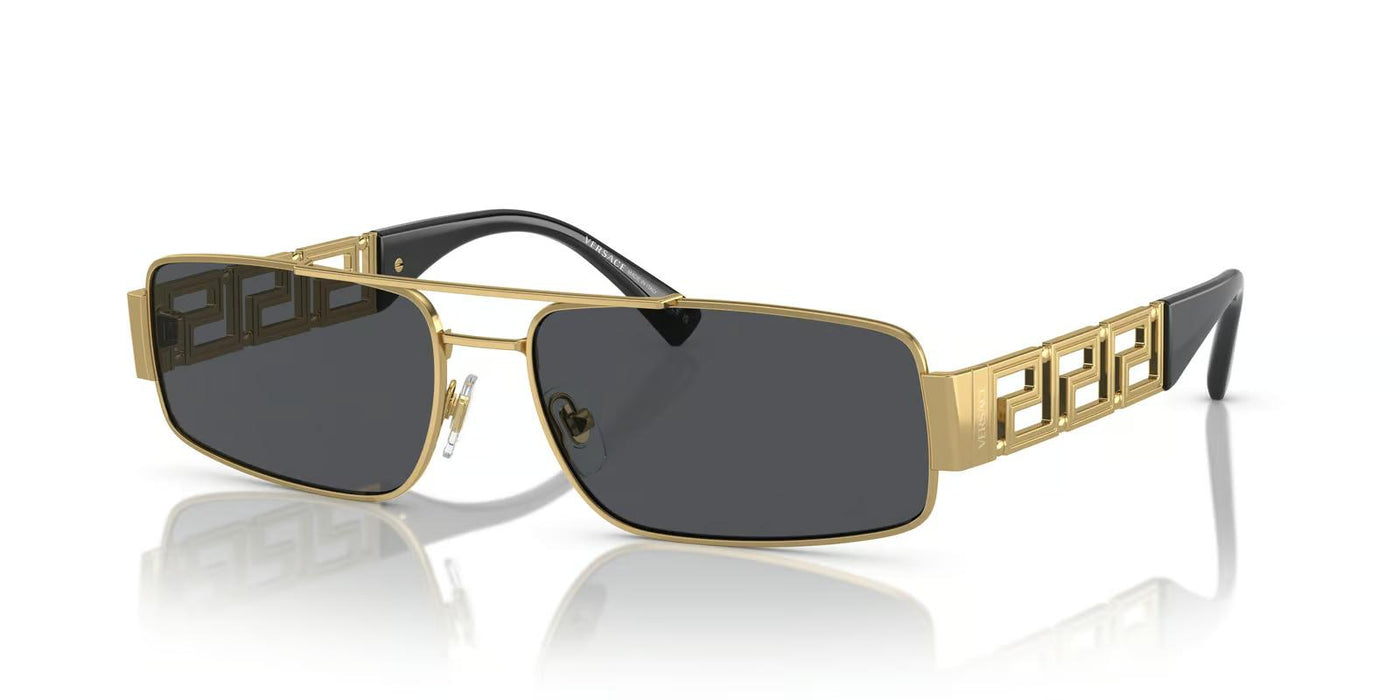 Versace VE2257-Sunglasses-Gold-Dark Grey-