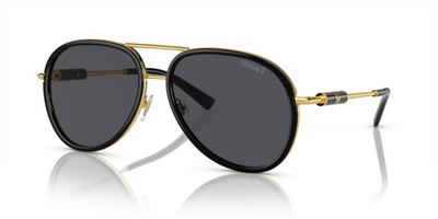 Versace VE2260-Sunglasses-Black-Dark Grey-