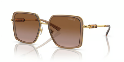 Versace VE2261-Sunglasses-Transparent Brown-Brown Gradient-