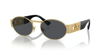 Versace VE2264-Sunglasses-Matte Gold-Dark Grey-