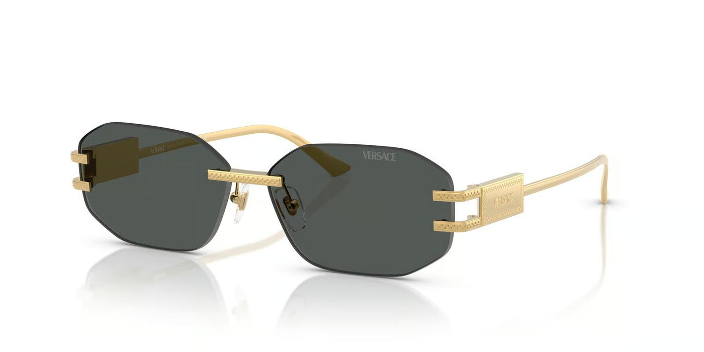 Versace VE2274-Sunglasses-Gold-Dark Grey-