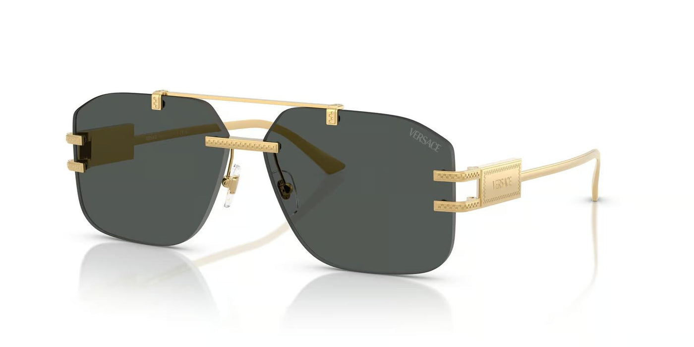 Versace VE2275-Sunglasses-Gold-Dark Grey-