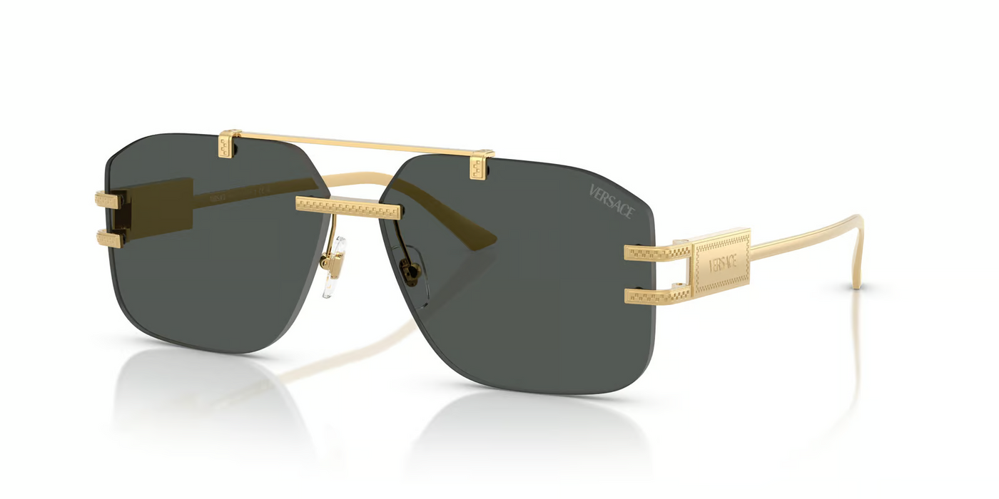Versace VE2275-Sunglasses-Gold-Dark Grey-