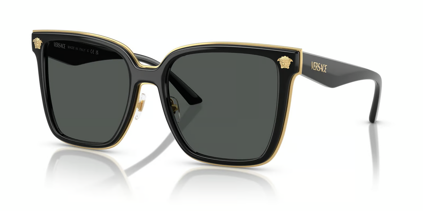 Versace VE2278D-Sunglasses-Black-Dark Grey-