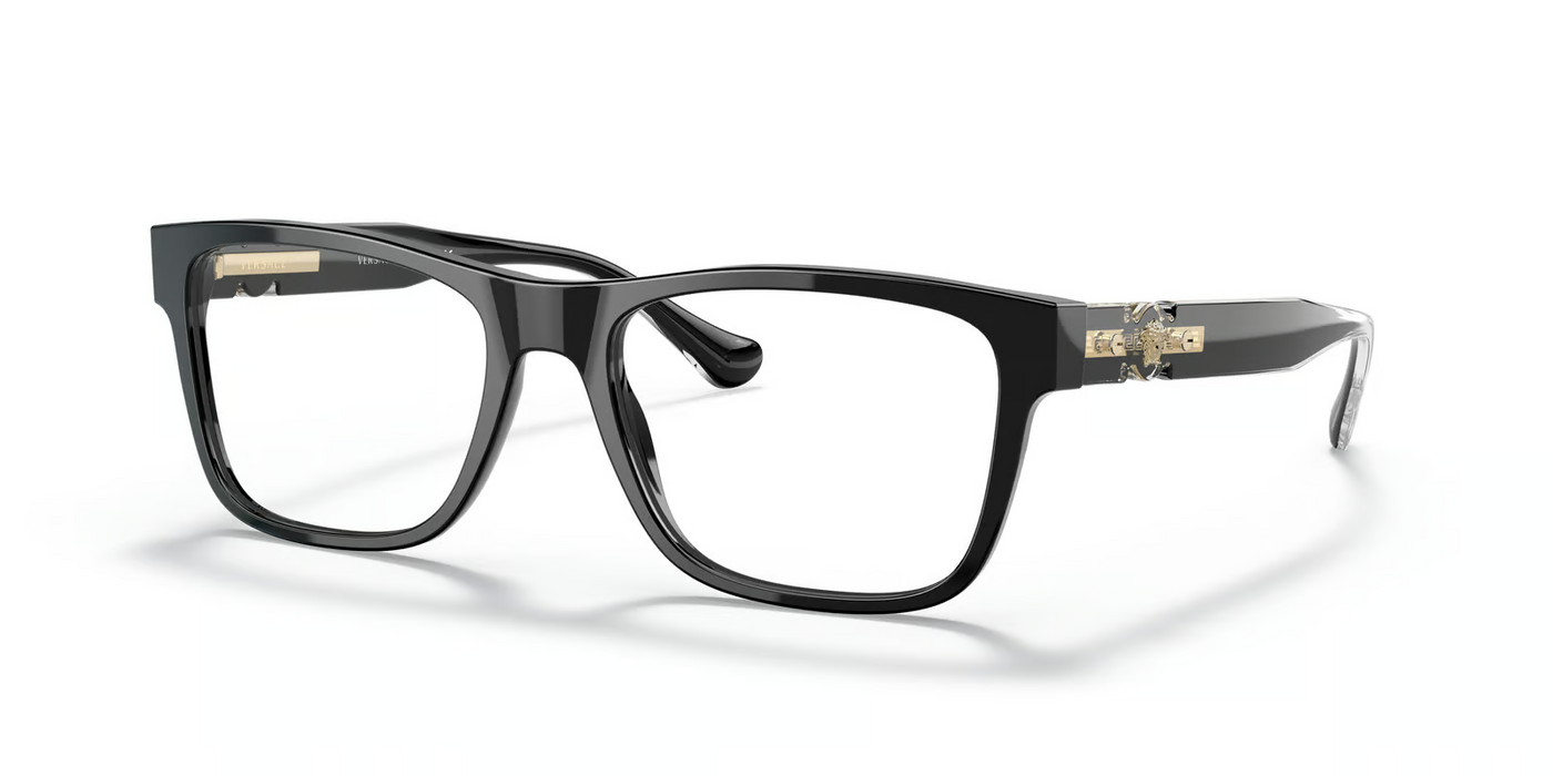 Versace VE3303-Eyeglasses-Black-Clear-