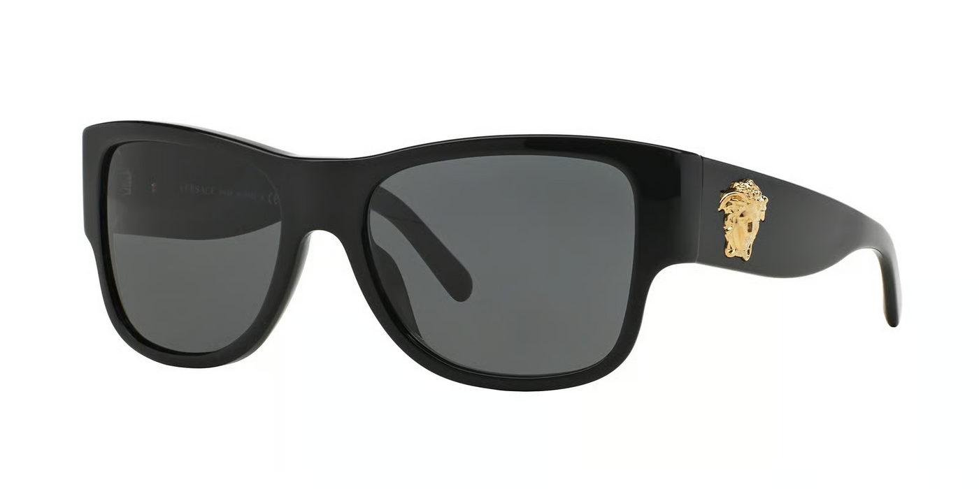 Versace VE4275-Sunglasses-Black-Dark Grey Polarized-