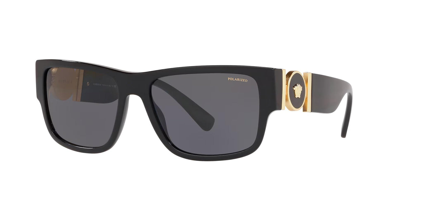 Versace VE4369-Sunglasses-Black-Dark Grey Polarized-