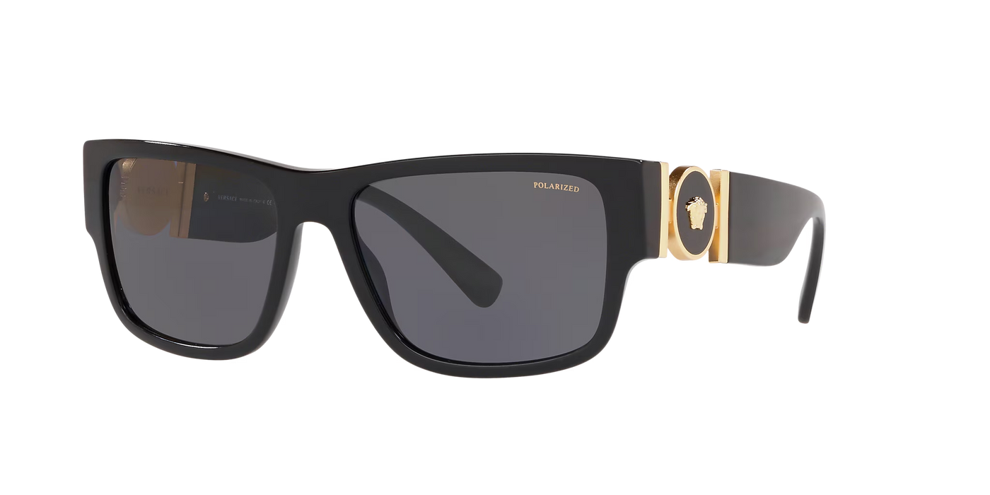 Versace VE4369-Sunglasses-Black-Dark Grey Polarized-