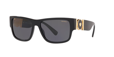 Versace VE4369-Sunglasses-Black-Dark Grey Polarized-