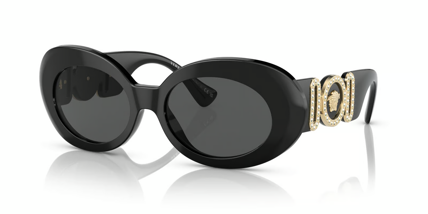 Versace VE4426BU-Sunglasses-Black-Dark Grey-