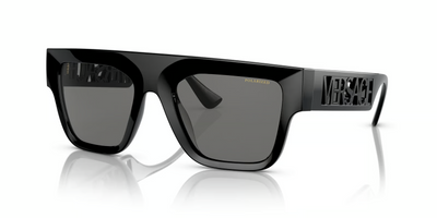 Versace VE4430U-Sunglasses-Black-Dark Grey Polarized-