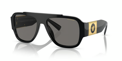 Versace VE4436U-Sunglasses-Black-Dark Grey Polarized-