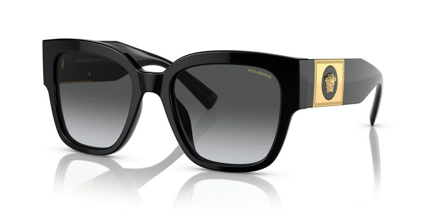 Versace VE4437U-Sunglasses-Black-Grey Gradient Polarized-