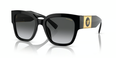 Versace VE4437U-Sunglasses-Black-Grey Gradient Polarized-