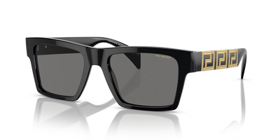 Versace VE4445-Sunglasses-Black-Dark Grey Polarized-