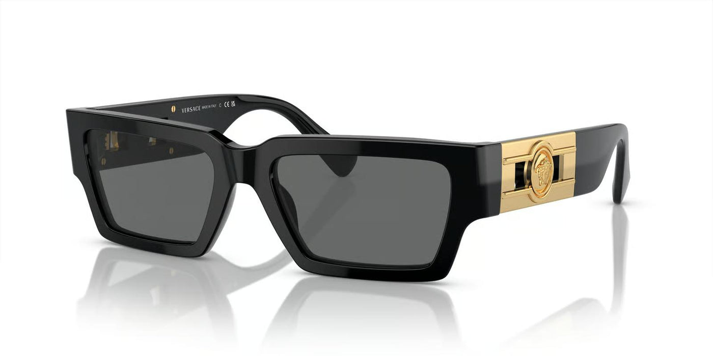 Versace VE4459-Sunglasses-Black-Dark Grey-