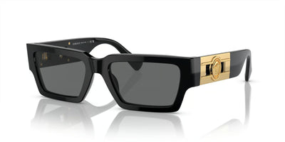 Versace VE4459-Sunglasses-Black-Dark Grey-